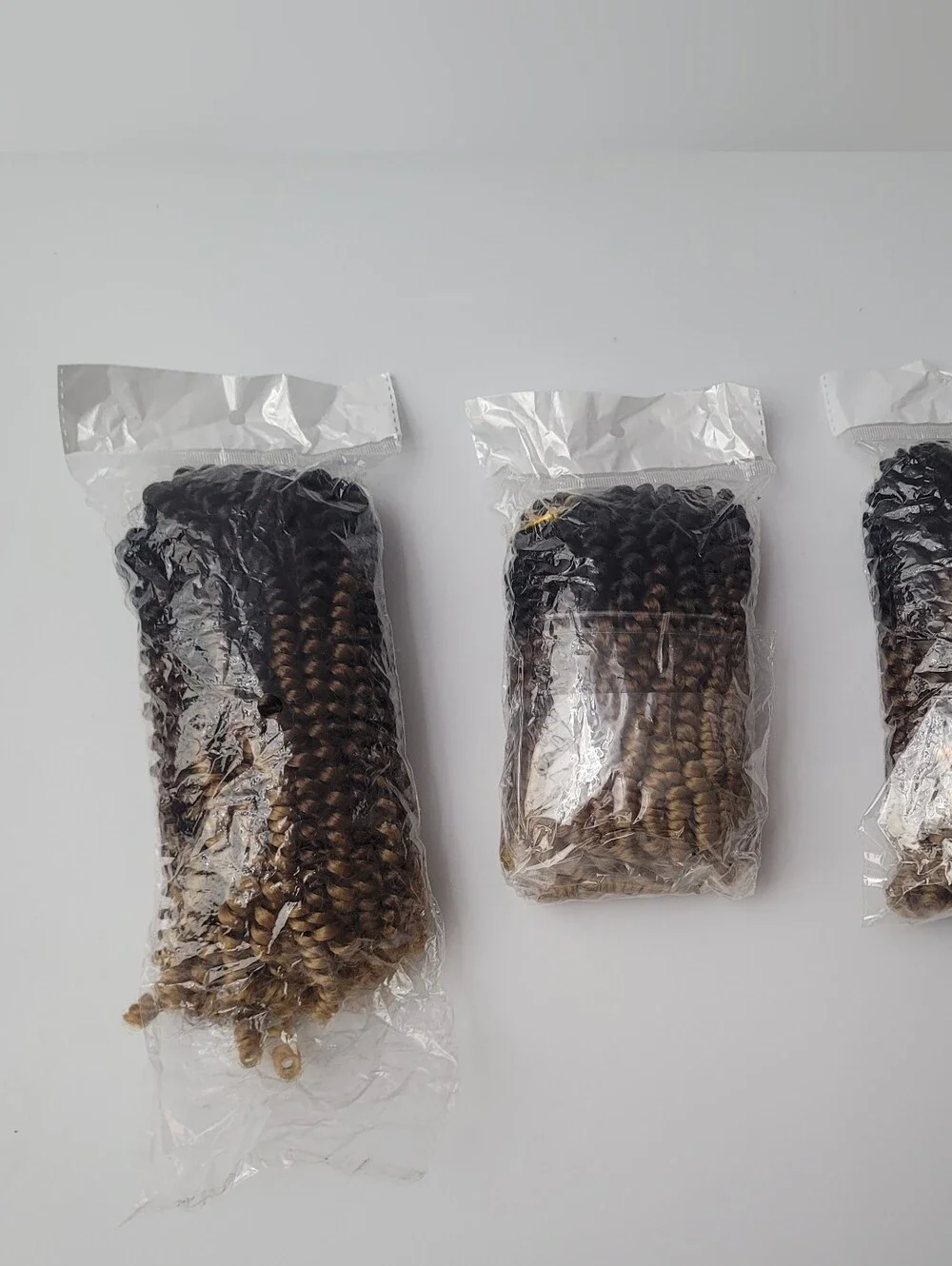 Spring Twist Synthetic Hair 8 Inch T1B3027 3 Packs Includes 8 Loc Cuffs Crochet